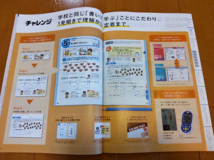 進研ゼミ小学講座の参考資料